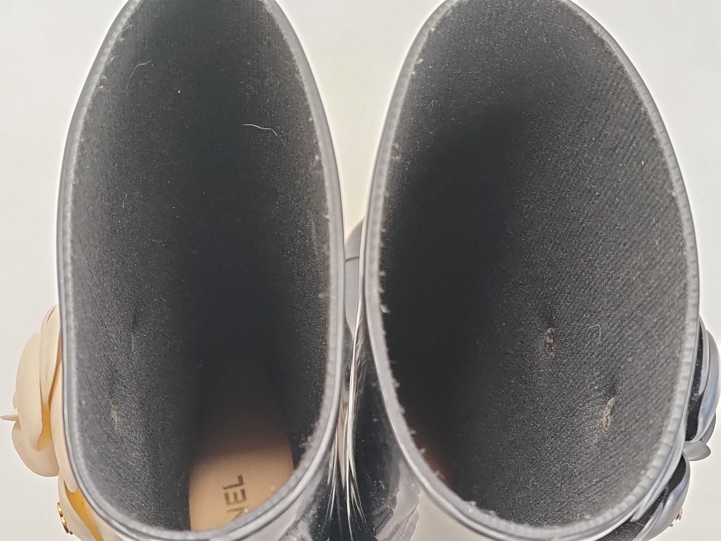 CHANEL Camellia Rain Boots