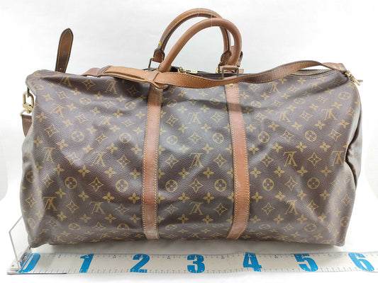 LOUIS VUITTON Monogram M41412 Keepall Bandouliere 60 Boston Bag