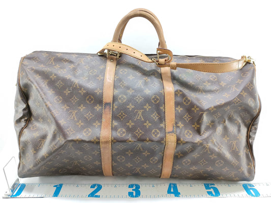 LOUIS VUITTON Monogram M41412 Keepall Bandouliere 60 Boston Bag
