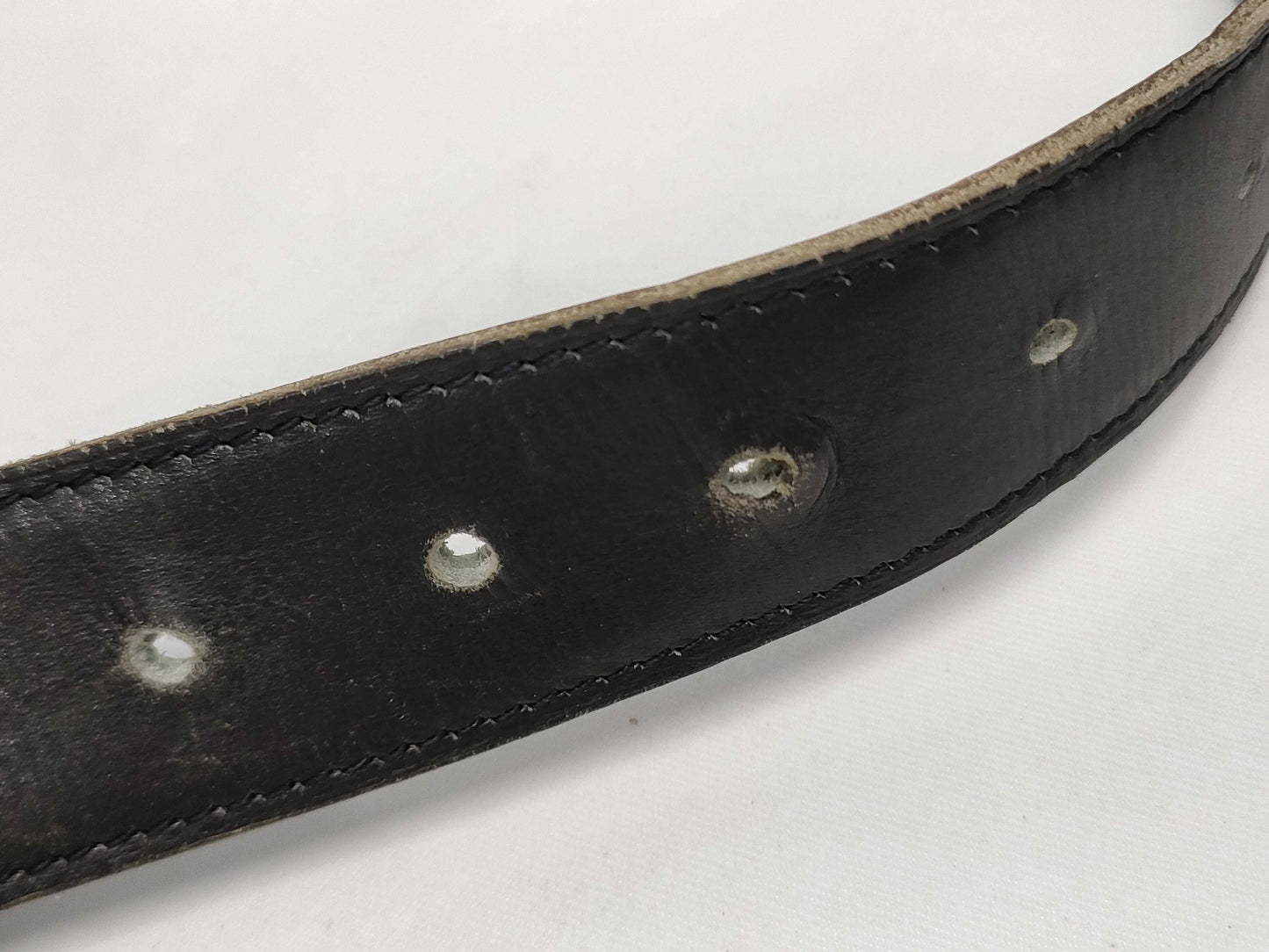 HERMES Constance Embossed Design H Belt with Silver Hardware