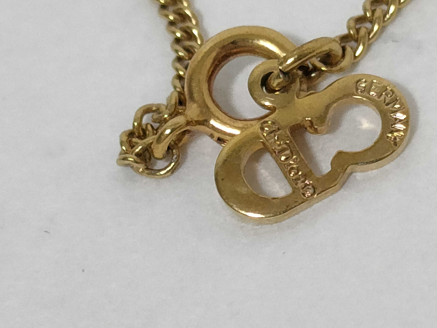 Dior CD logo necklace, gold color