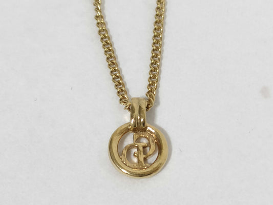 Dior CD logo necklace, gold color