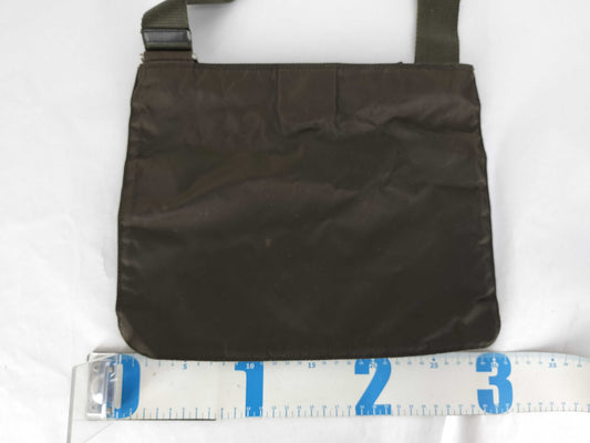 PRADA Nylon Shoulder Bag/Khaki Shoulder Bag