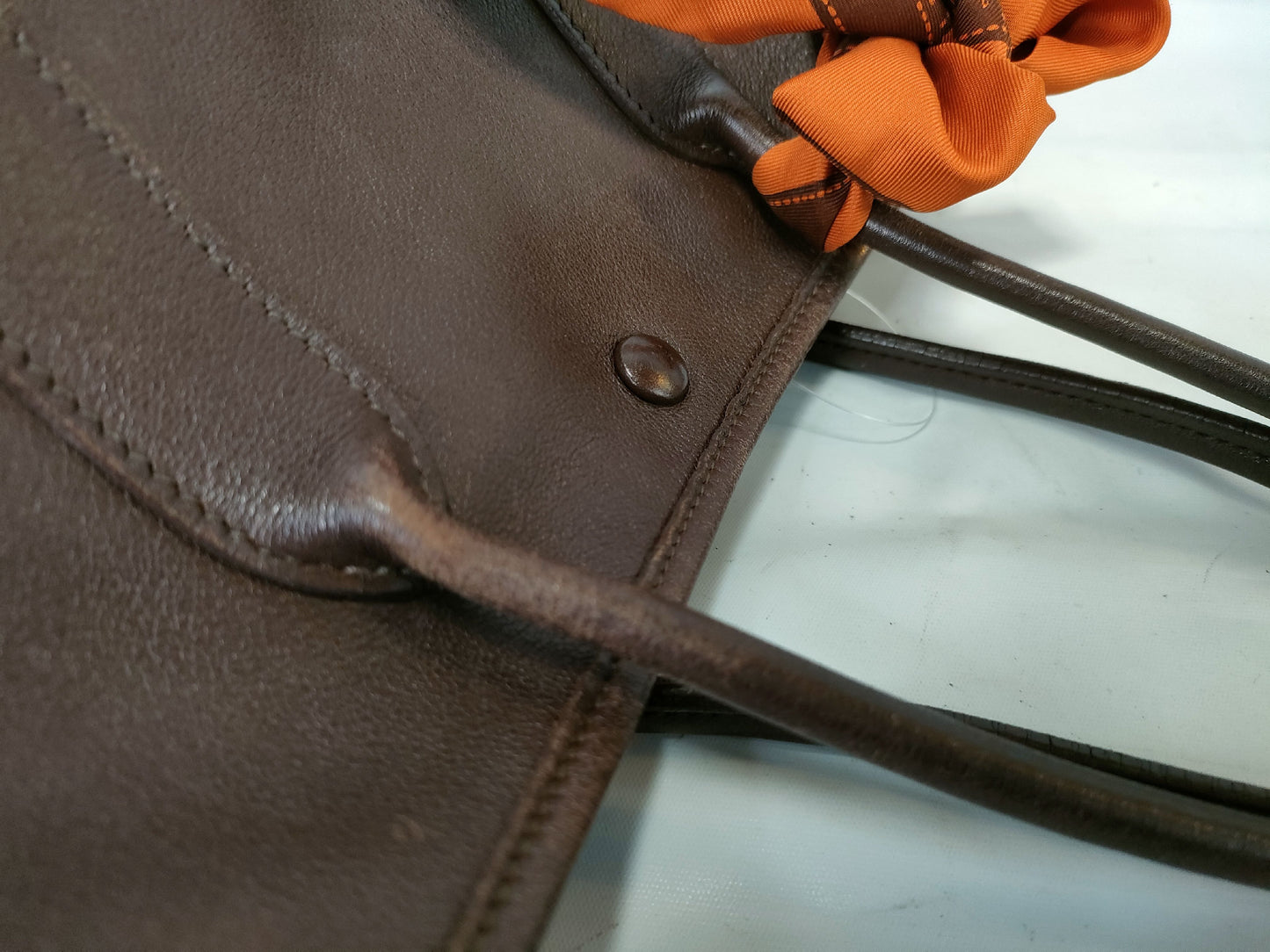 HERMES Garden Party TPM Garden Twily □I Engraved Tote Bag