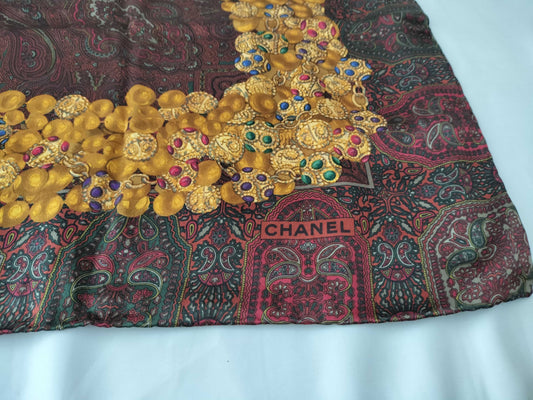 CHANEL Paisley x Accessory Scarf