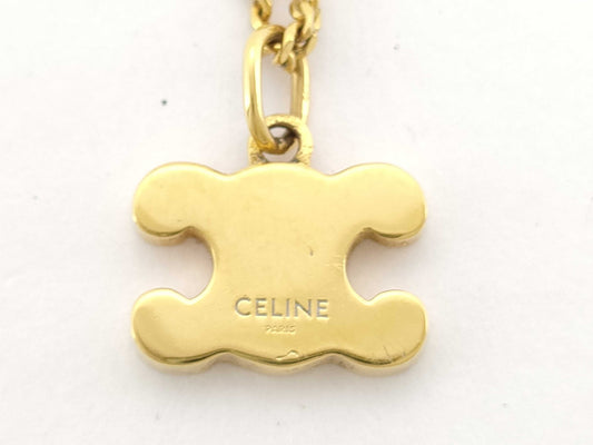 CELINE Rhinestone Necklace Necklace