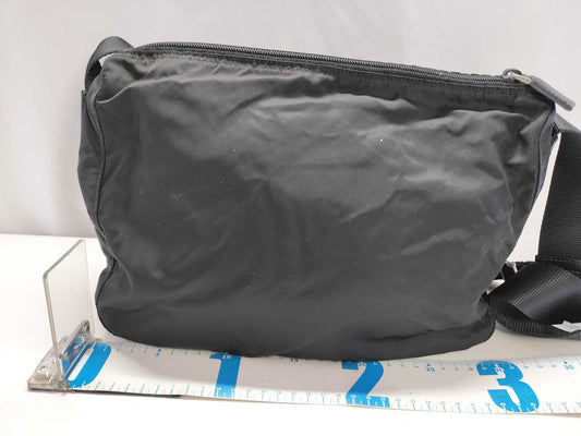 PRADA Nylon 2-Pocket Shoulder Bag