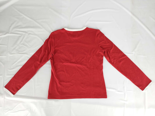 CELINE Triomphe Women's Long Sleeve Shirt, Size L