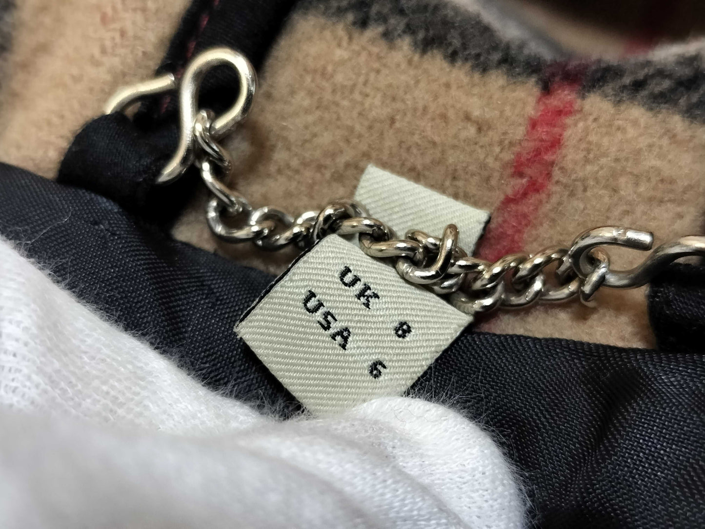 BURBERRY Duffle Coat, Red, Check Lining, Jacket