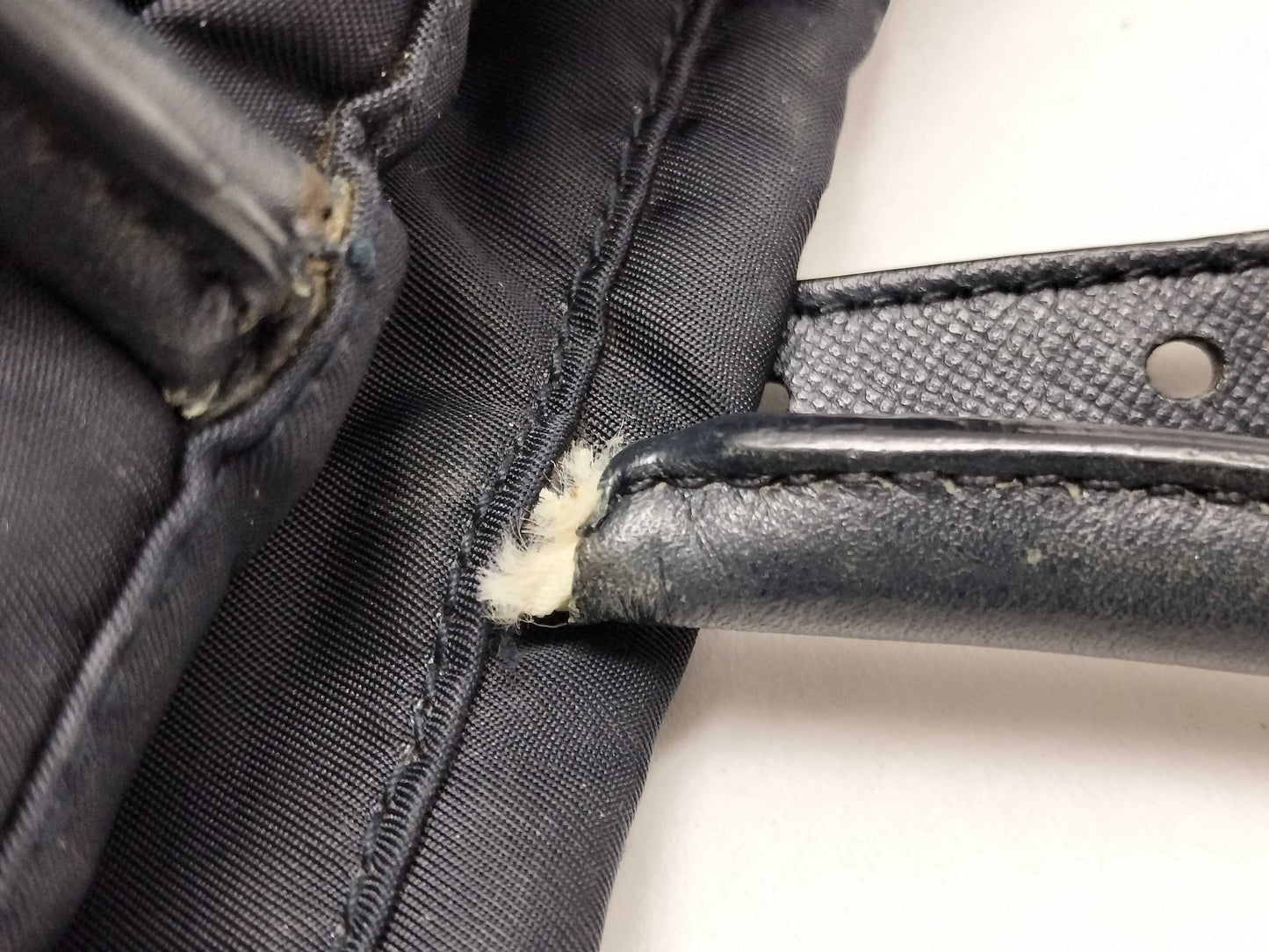 PRADA Nylon 2-Way Tote Bag with Gold Hardware