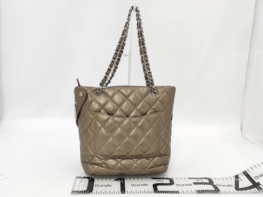 CHANEL Cambon Cotton Club Gold Tote Bag