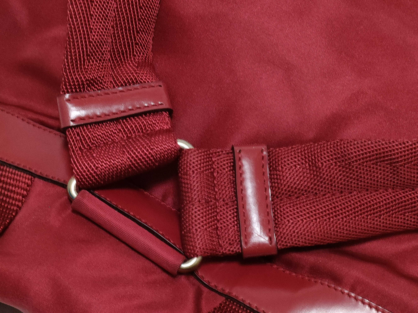 PRADA Nylon B4650 Cherry Backpack