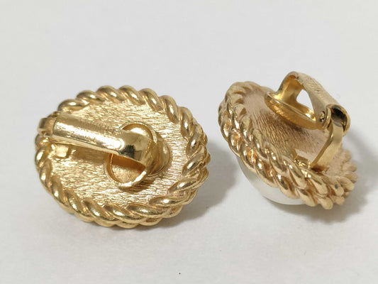 Dior Pearl Gold Earrings