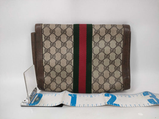 GUCCI GG Supreme Sherry Line Clutch Bag Clutch Bag