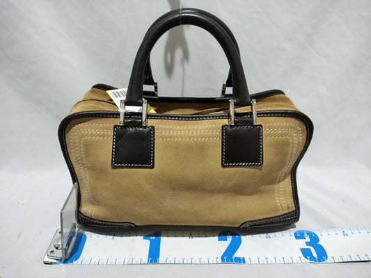 LOEWE Amazona 28 Suede/Leather Handbag