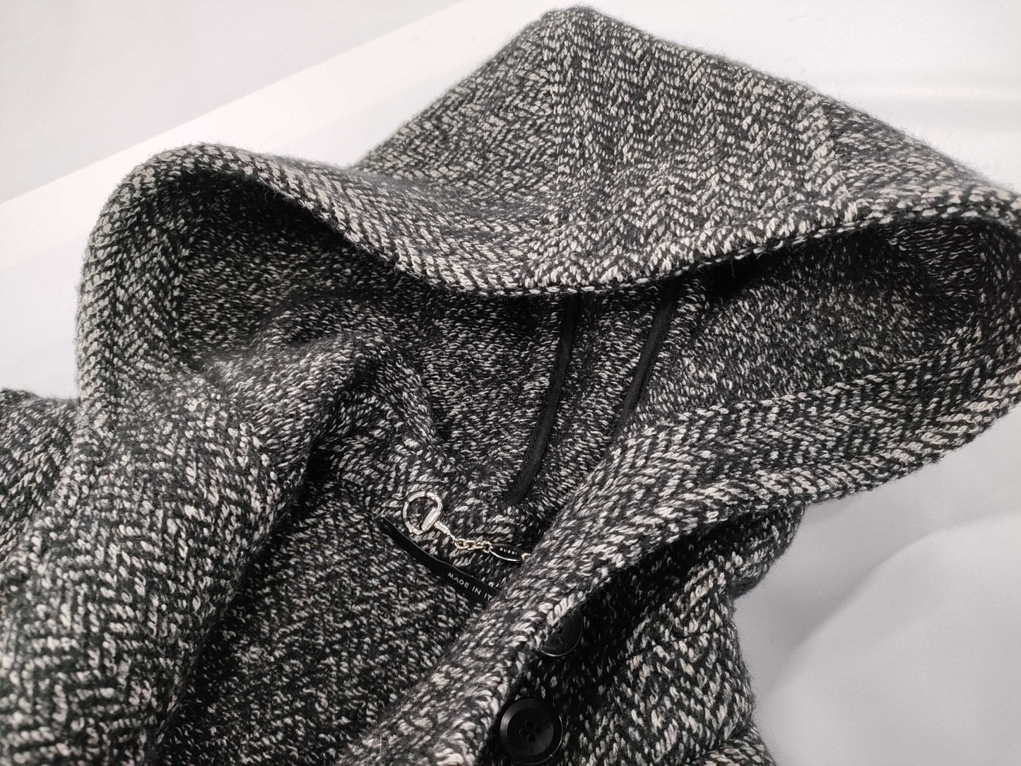 GUCCI 348694 Tweed Duffle Coat