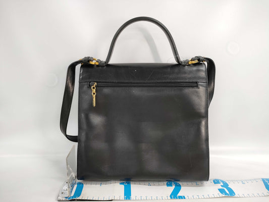 Salvatore Ferragamo Gancini Leather 2WAY Handbag