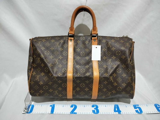 LOUIS VUITTON Monogram M41418 Keepall Bandouliere 45 Boston Bag