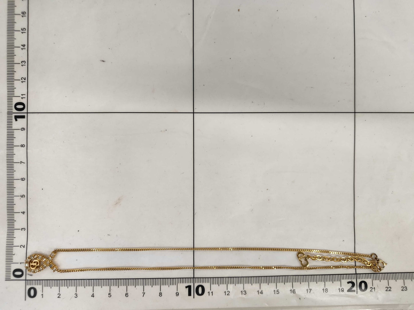 Dior rhinestone necklace