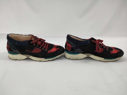 CHANEL tweed sneakers