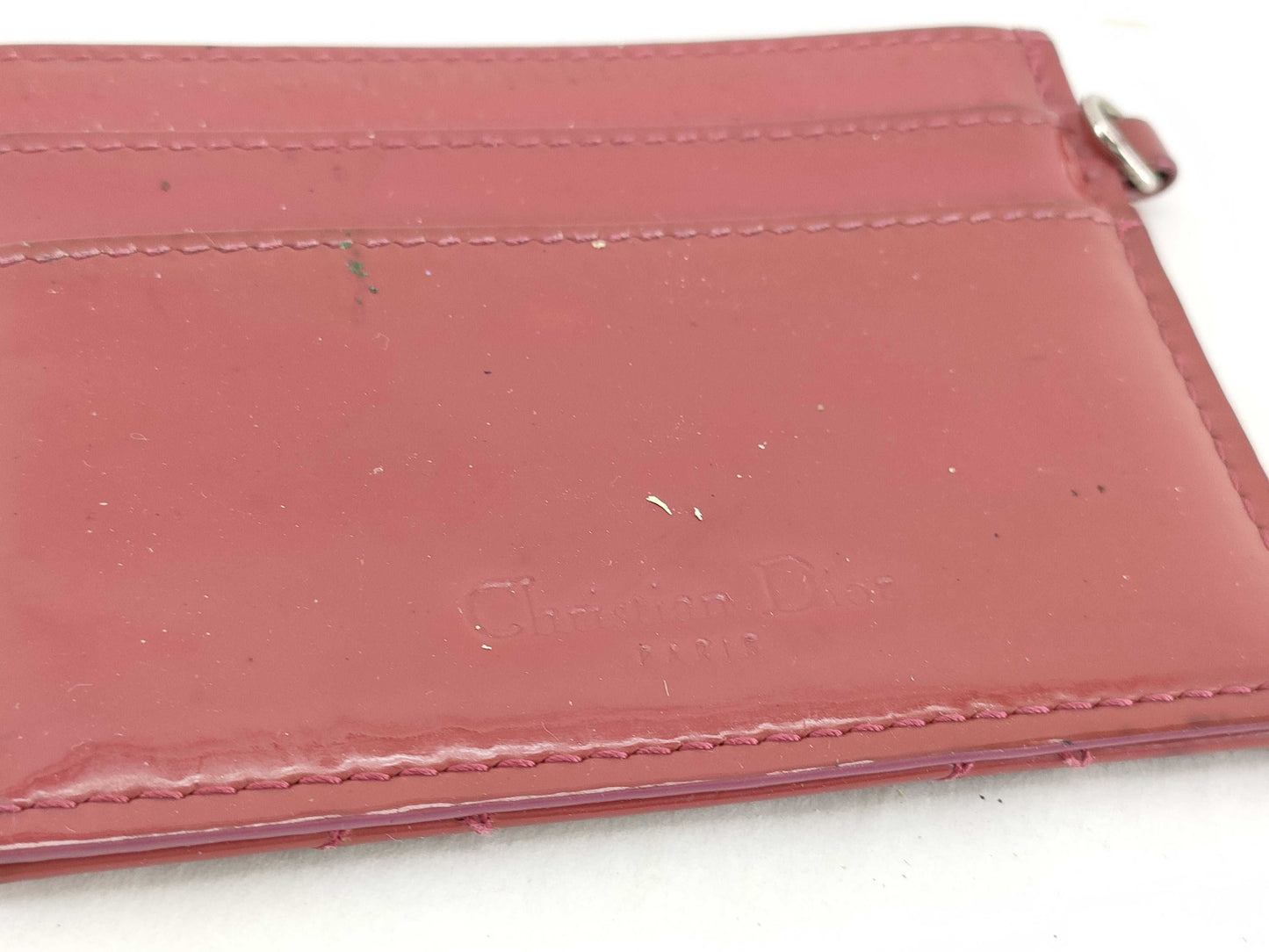 Dior Lady Dior/Card Case/Enamel Card Case, Pass Case, Business Card Case