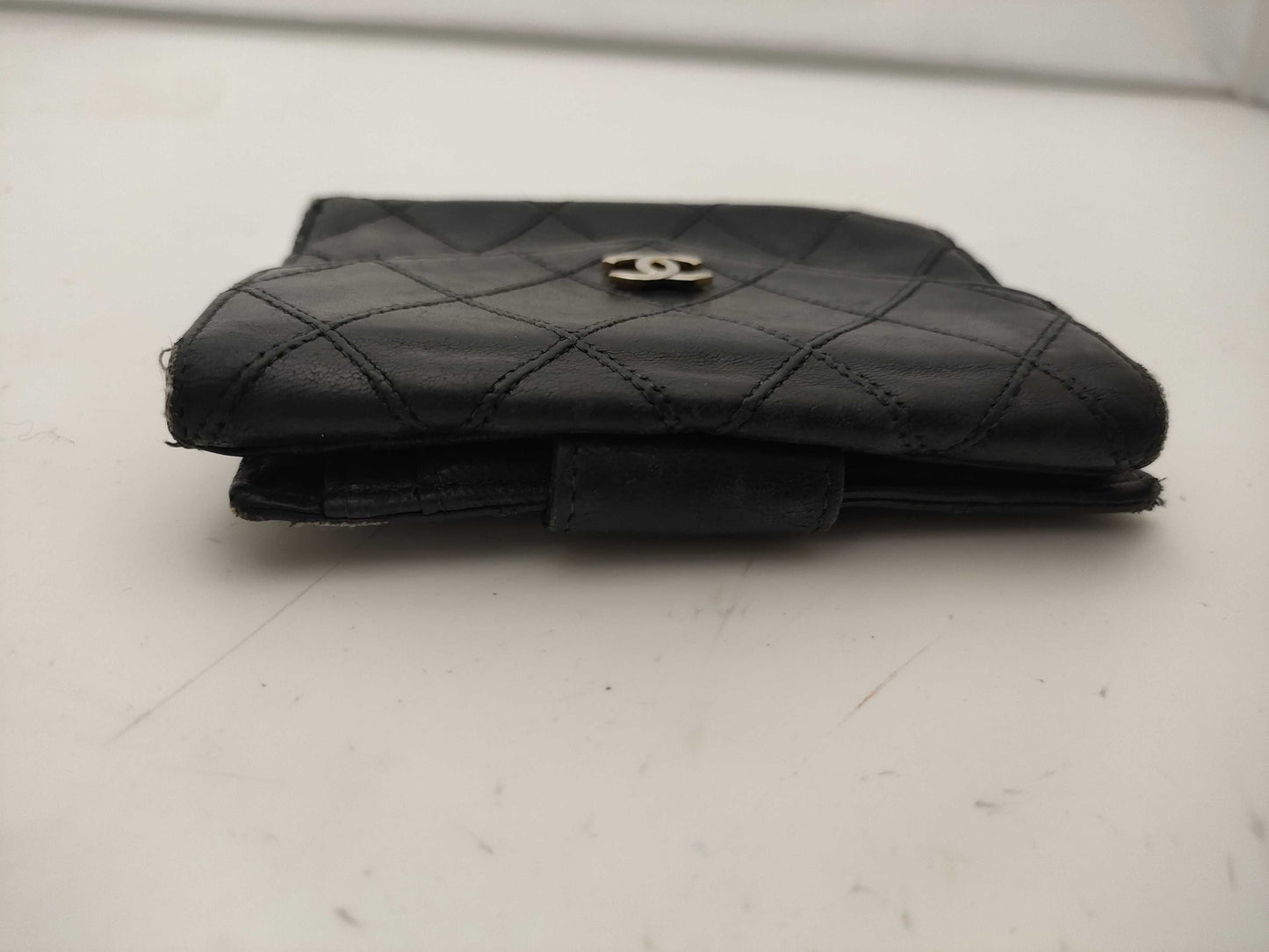 CHANEL Bicolor Double Hook Wallet