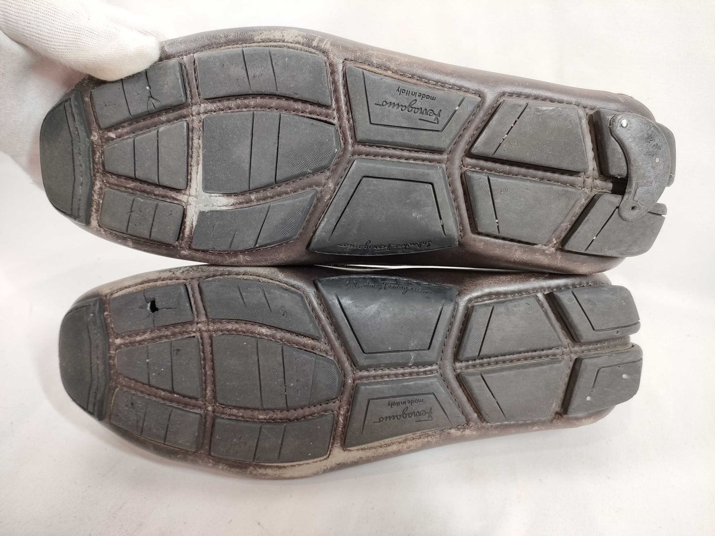 Salvatore Ferragamo Gancini Brown Business Shoes