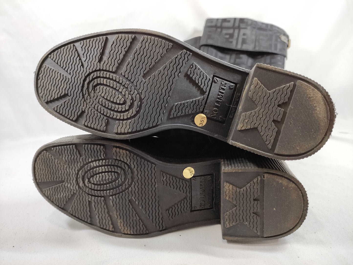 FENDI Zucca pattern long boots nylon other shoes