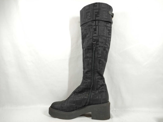 FENDI Zucca pattern long boots nylon other shoes