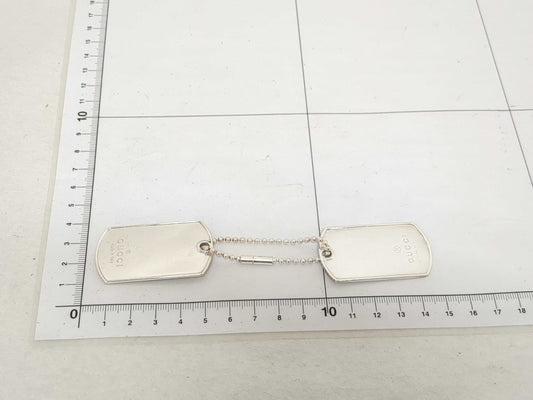 GUCCI Dog Tag 925 with Chain Other Accessories