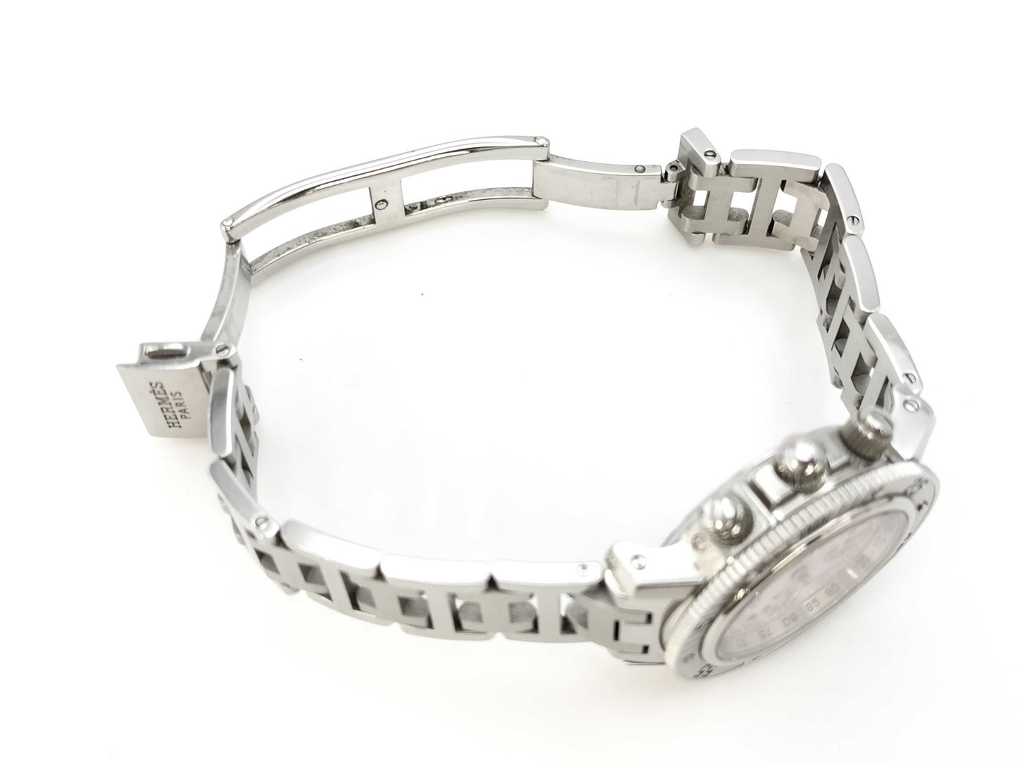 HERMES CL2.310 2533602 Shell Dial Quartz Boys' Watch