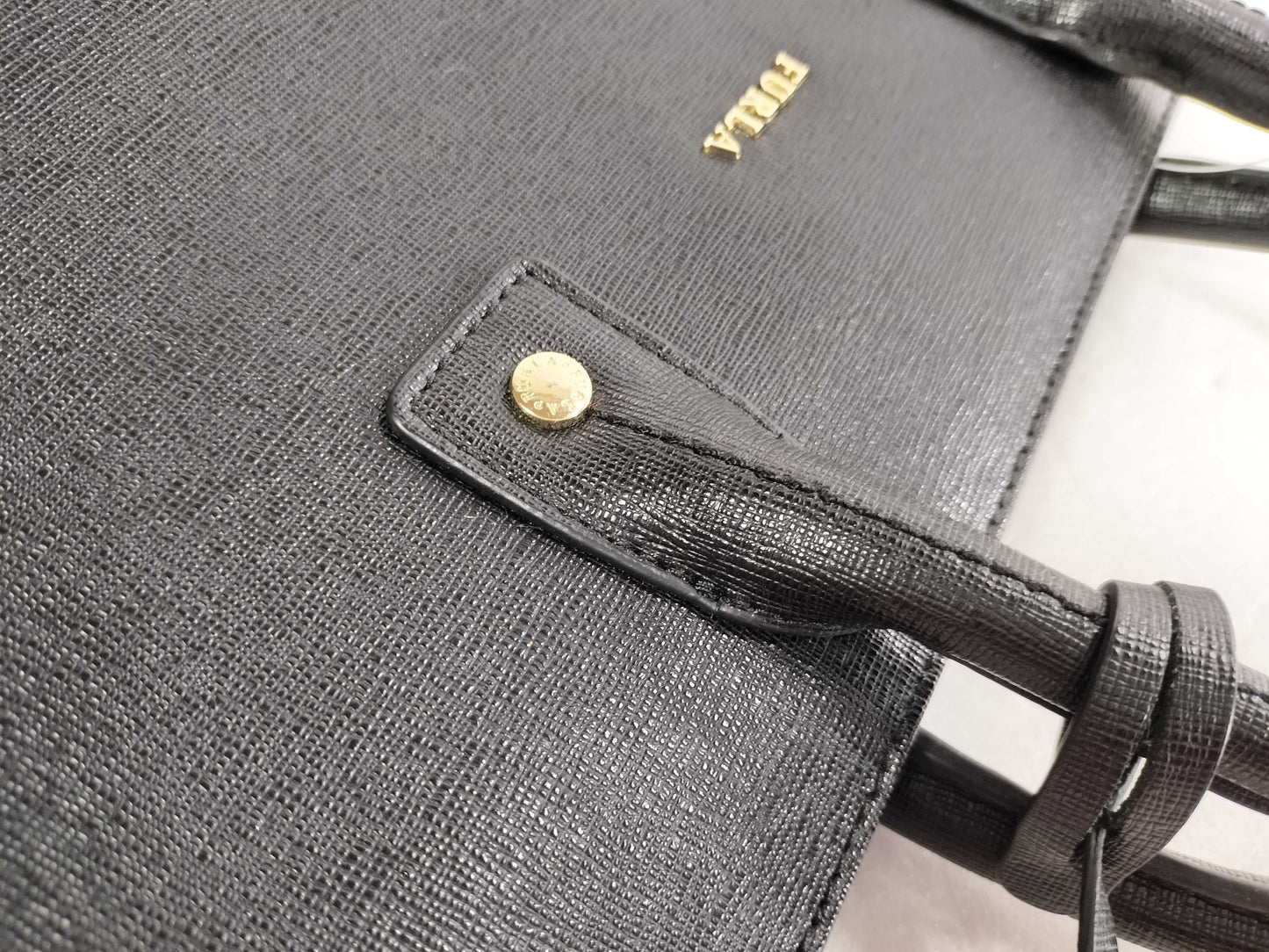 FURLA 2-way handbag with bag charm, black