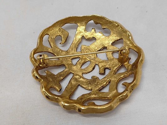 CHANEL 25 Circle Coco Mark Brooch Brooch