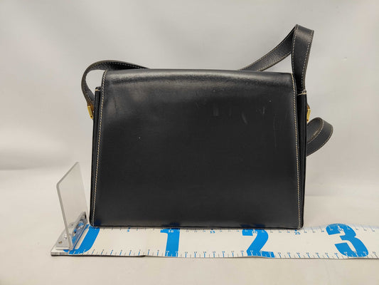 Dior Shoulder Bag Leather Black CD Logo Shoulder Bag