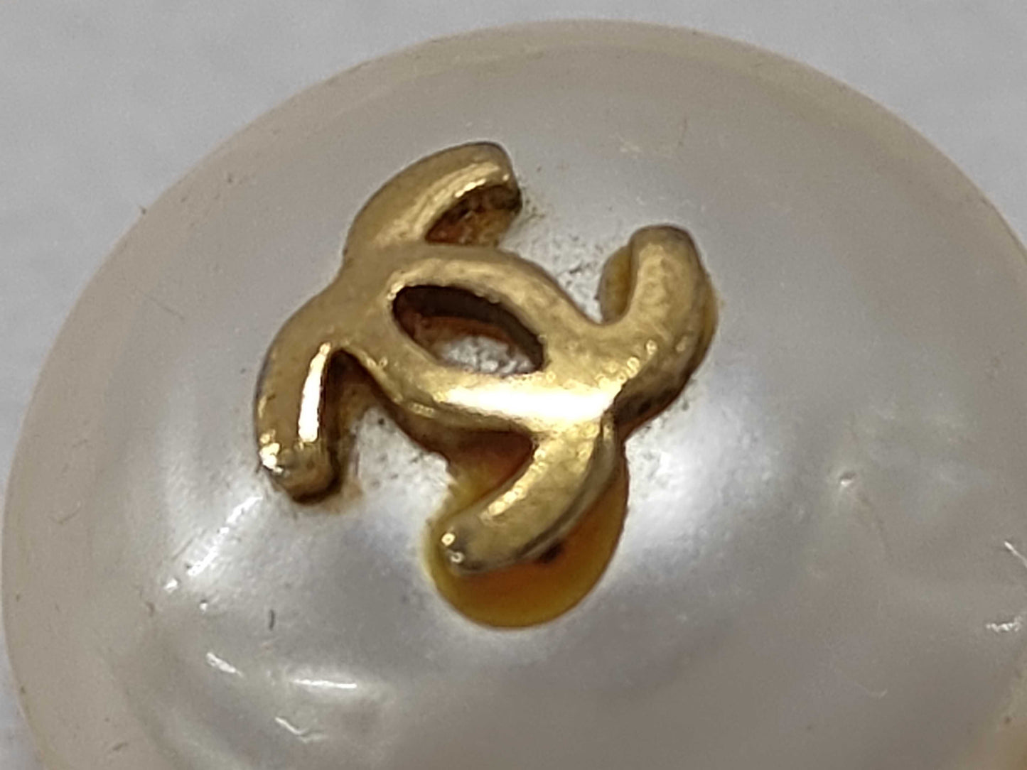 CHANEL Coco Mark Pearl Pin Brooch Brooch