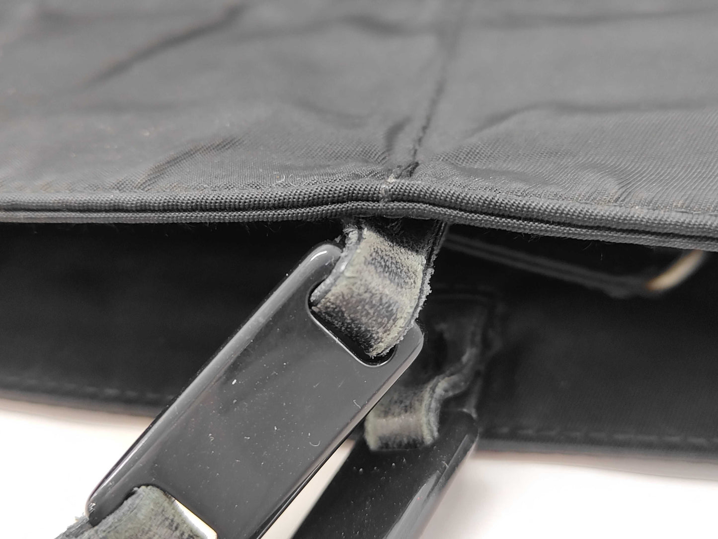 PRADA Nylon Triangle Plate Bag Tote Bag