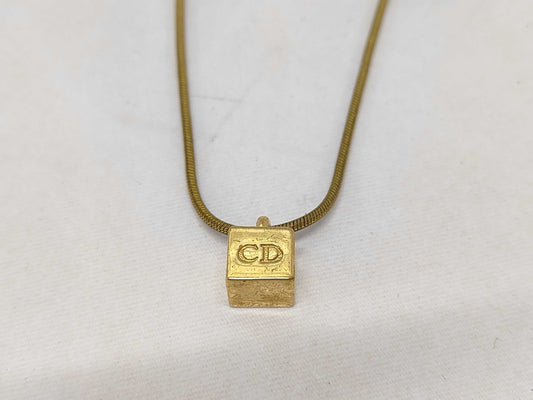Dior Logo Cube Necklace Necklace