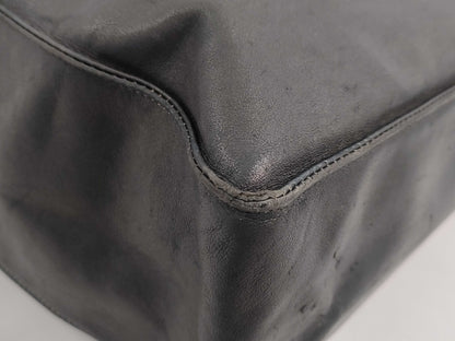 CHANEL Lambskin Leather Tote Bag with Coco Mark, Black