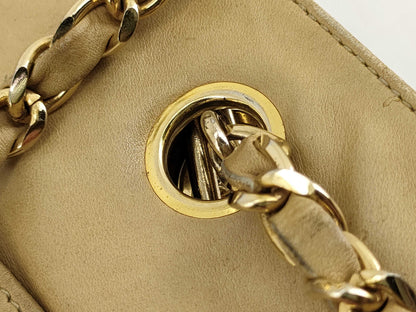 CHANEL Lambskin Matelasse Chain Tote Bag