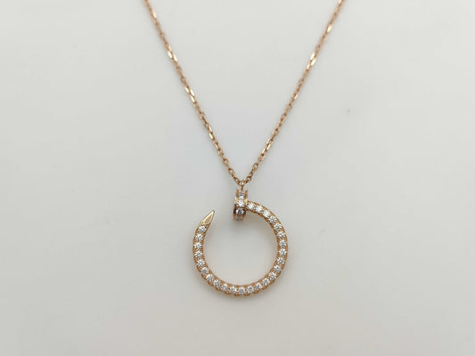 Cartier Juste un Clou Diamond Necklace in PG and Au750, 5.0g 