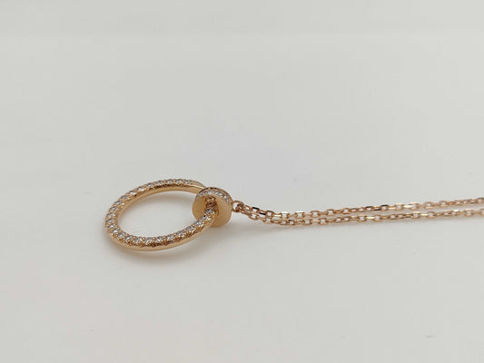 Cartier Juste un Clou Diamond Necklace in PG and Au750, 5.0g 