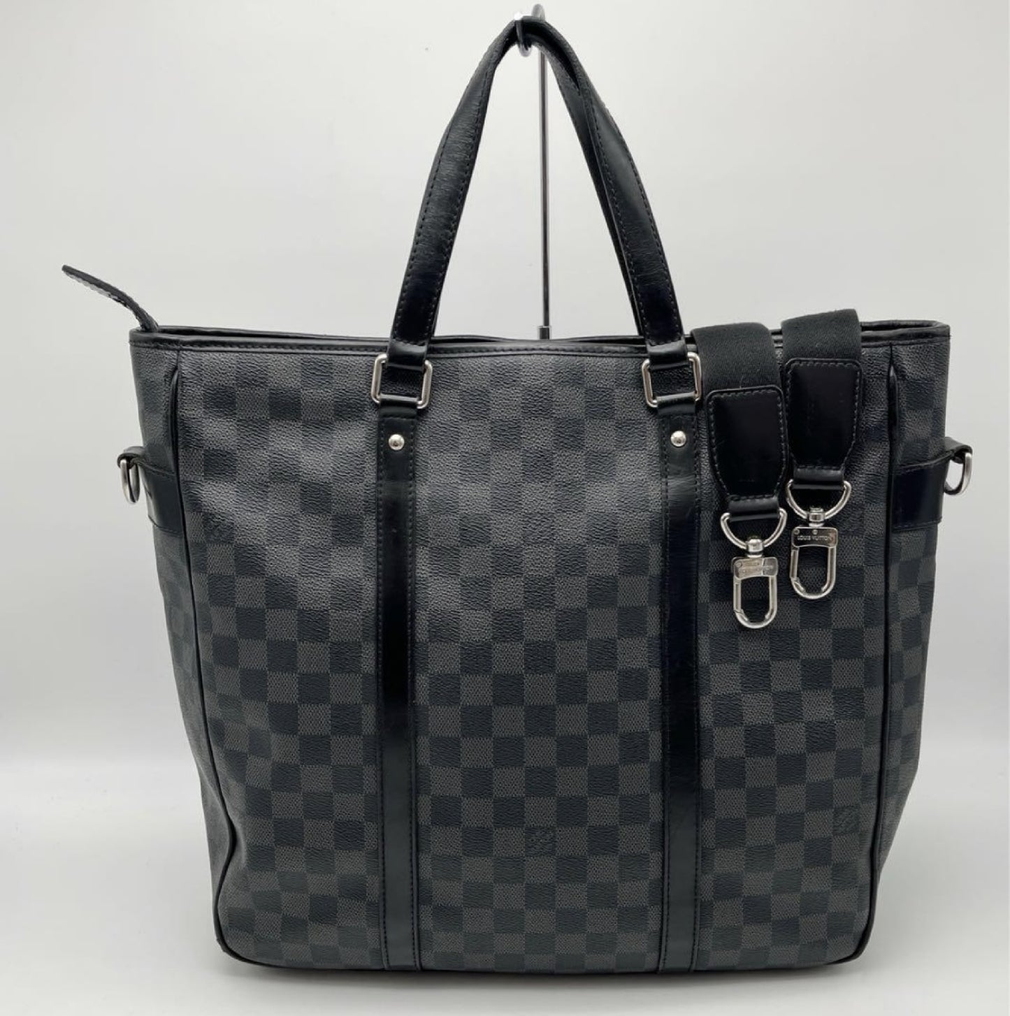 LOUIS VUITTON Damier Graphite Tadao Business Bag, Black, Men's, N51192