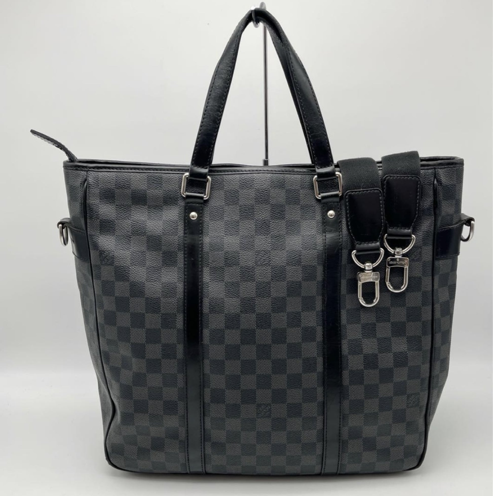 LOUIS VUITTON Damier Graphite Tadao Business Bag, Black, Men's, N51192