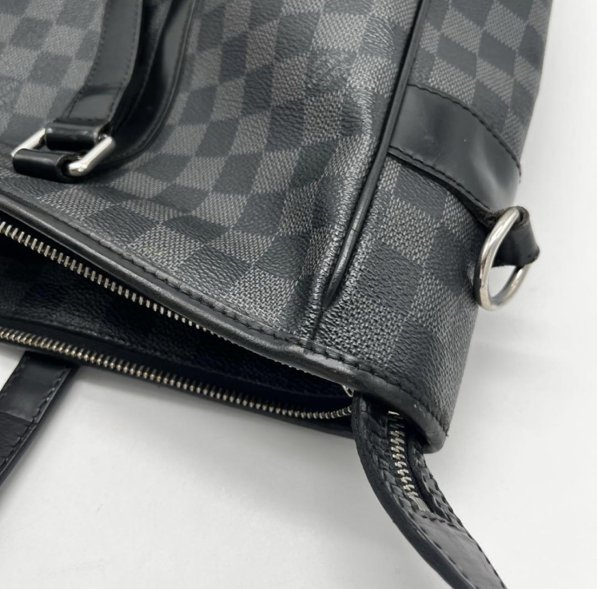 LOUIS VUITTON Damier Graphite Tadao Business Bag, Black, Men's, N51192