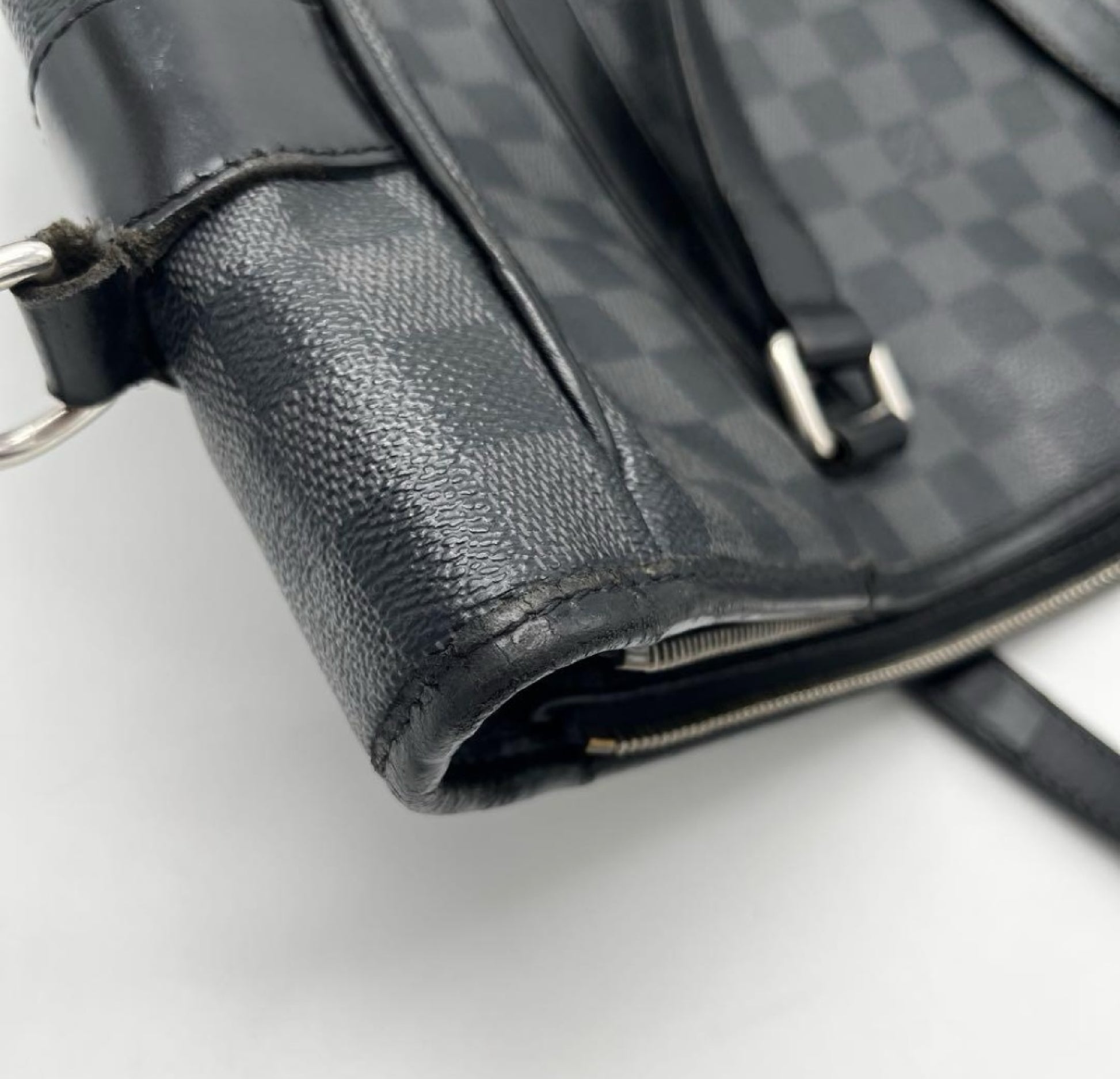 LOUIS VUITTON Damier Graphite Tadao Business Bag, Black, Men's, N51192