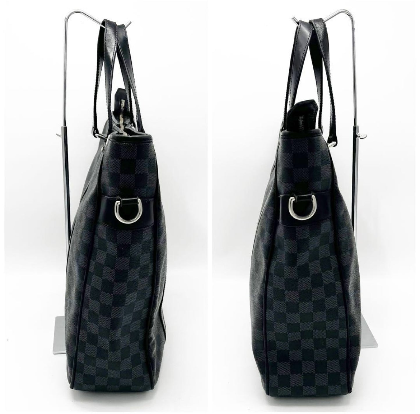 LOUIS VUITTON Damier Graphite Tadao Business Bag, Black, Men's, N51192