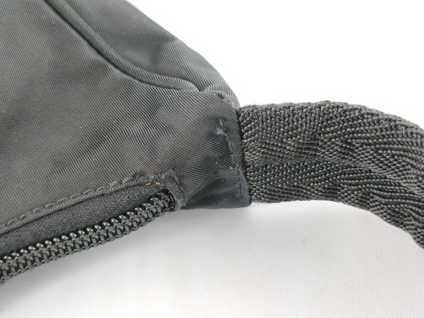 PRADA nylon one-shoulder black handbag