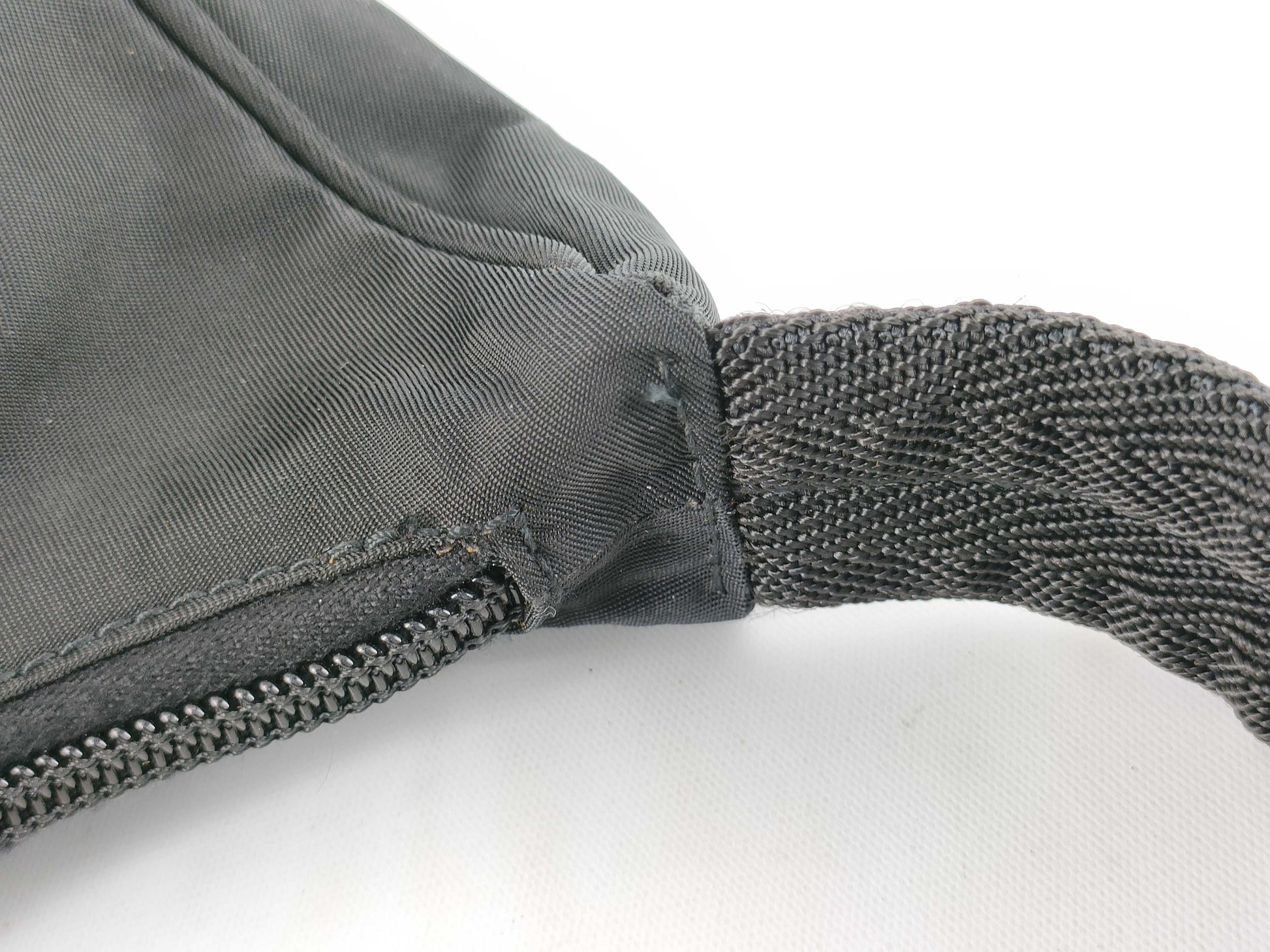 PRADA nylon one-shoulder black handbag