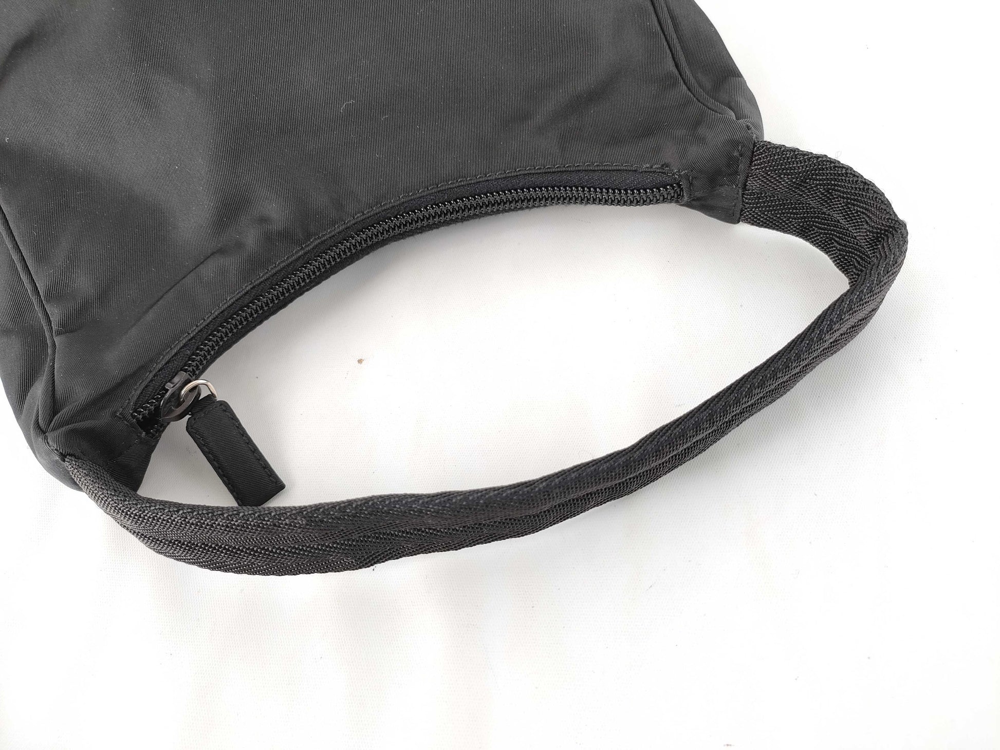 PRADA nylon one-shoulder black handbag