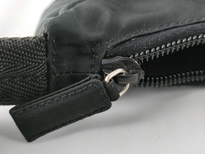 PRADA nylon one-shoulder black handbag